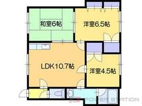 ロイヤルパレス  ｜ 北海道江別市野幌若葉町（賃貸アパート3LDK・2階・50.60㎡） その2