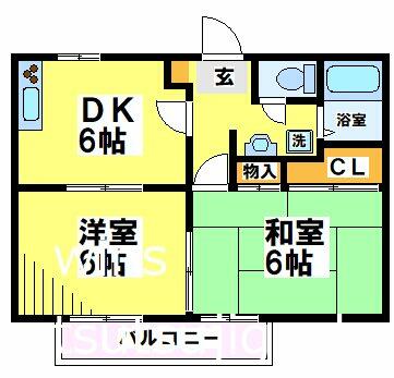 東京都調布市佐須町２丁目(賃貸アパート2DK・2階・40.92㎡)の写真 その2