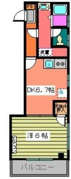 エストワール・クロダ｜東京都江戸川区西葛西７丁目(賃貸マンション1DK・2階・33.66㎡)の写真 その2