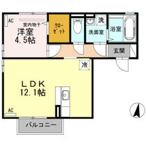 Ｄ－ｒｏｏｍ古国府 201 ｜ 大分県大分市南太平寺４丁目（賃貸アパート1LDK・2階・43.02㎡） その2