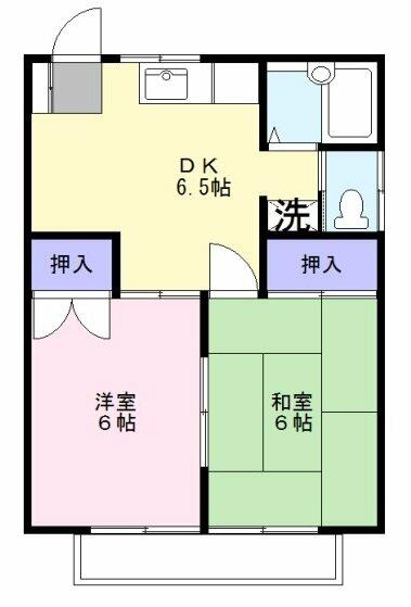 コーポオオサワⅡ｜神奈川県横浜市緑区新治町(賃貸アパート2DK・2階・39.74㎡)の写真 その2