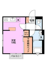 フィオーレ 205 ｜ 新潟県新潟市西区大学南２丁目（賃貸アパート1R・2階・27.74㎡） その2