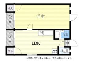 Ｋコーポ 101 ｜ 大分県中津市大字上如水（賃貸アパート1LDK・1階・44.00㎡） その2