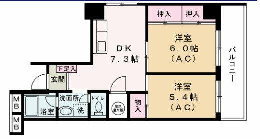 東京都杉並区高井戸西２丁目(賃貸マンション2DK・3階・48.94㎡)の写真 その2