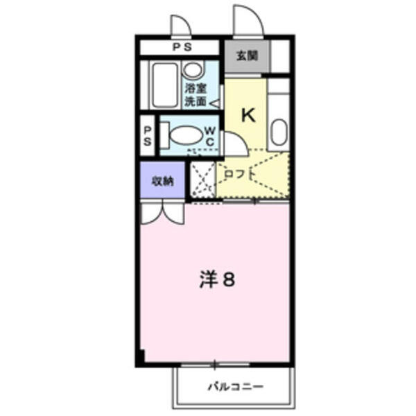 グランヴェールＩＩ 202｜福岡県福岡市東区和白東１丁目(賃貸アパート1K・2階・26.49㎡)の写真 その2