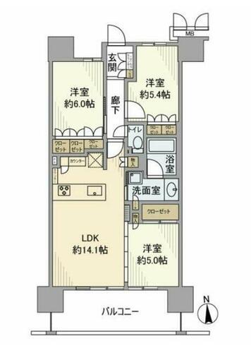 同じ建物の物件間取り写真 - ID:214055918564