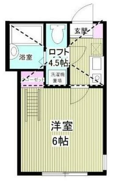 トリニティコート 2F｜神奈川県横浜市緑区新治町(賃貸アパート1K・2階・18.16㎡)の写真 その2