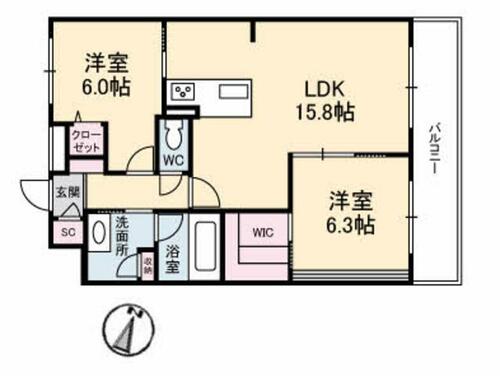 同じ建物の物件間取り写真 - ID:234023315834