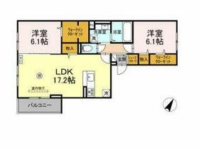 Ｄ－ｒｏｏｍＴ．ＭⅢ 202 ｜ 福岡県久留米市諏訪野町（賃貸アパート1LDK・2階・70.19㎡） その2