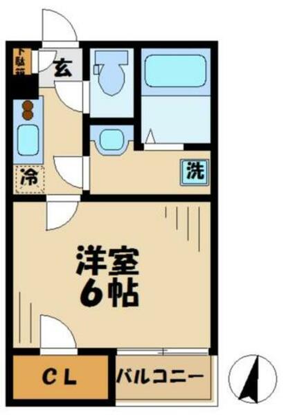 レオネクストグリーンヒルズ（５３２６１） 103｜東京都八王子市上柚木２丁目(賃貸アパート1K・1階・20.76㎡)の写真 その2
