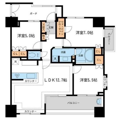 同じ建物の物件間取り写真 - ID:214055366050