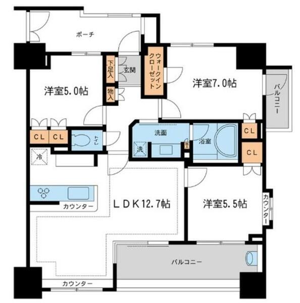 ＫＤＸレジデンス町田｜神奈川県相模原市南区上鶴間本町３丁目(賃貸マンション3LDK・5階・75.17㎡)の写真 その2