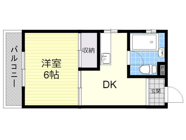 メゾン・ド・中島 501｜大分県大分市中島西１丁目(賃貸マンション1DK・4階・24.20㎡)の写真 その2