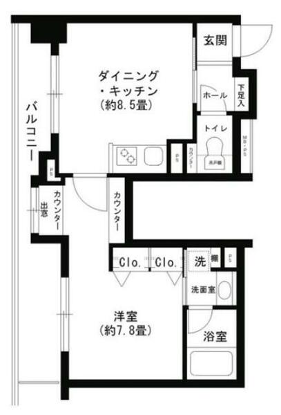 クリオ文京小石川｜東京都文京区小石川１丁目(賃貸マンション1DK・15階・40.09㎡)の写真 その2