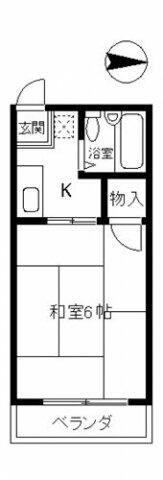 ノースヒルズⅡ 105｜栃木県佐野市高萩町(賃貸アパート1K・1階・17.04㎡)の写真 その2