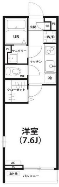 リブリ・エクセル｜千葉県柏市十余二(賃貸マンション1K・2階・25.07㎡)の写真 その2
