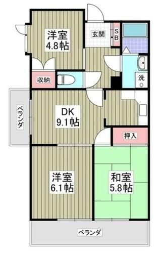 同じ建物の物件間取り写真 - ID:211046886770