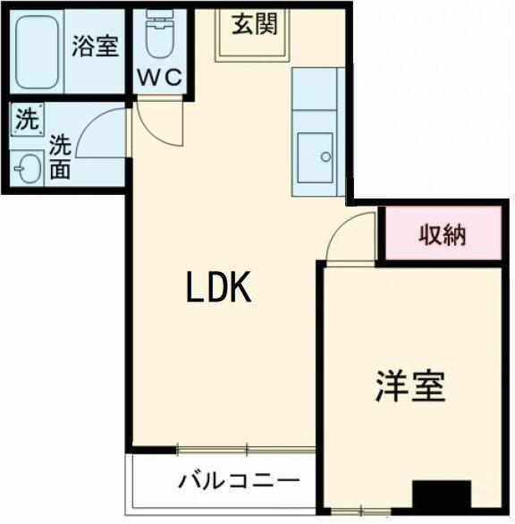 東京都八王子市本町(賃貸マンション1LDK・3階・31.11㎡)の写真 その2