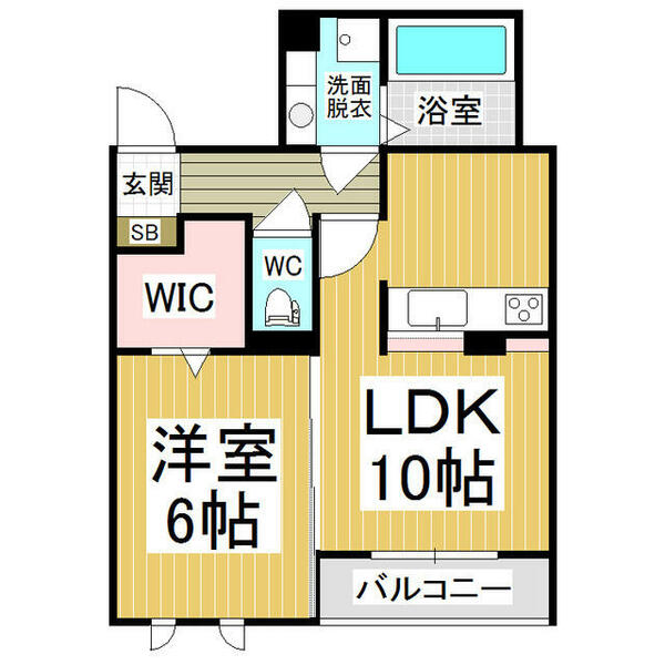 長野県塩尻市大字広丘吉田(賃貸アパート1LDK・2階・40.82㎡)の写真 その2