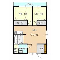 コンチネンタル新根塚 302 ｜ 富山県富山市新根塚町１丁目（賃貸アパート2LDK・3階・59.87㎡） その2