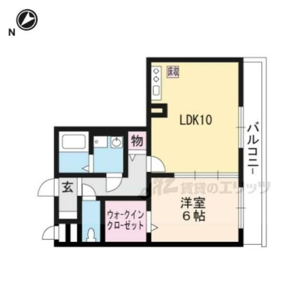 グレースコーポ３ 101｜滋賀県大津市大江８丁目(賃貸アパート1LDK・1階・43.49㎡)の写真 その2