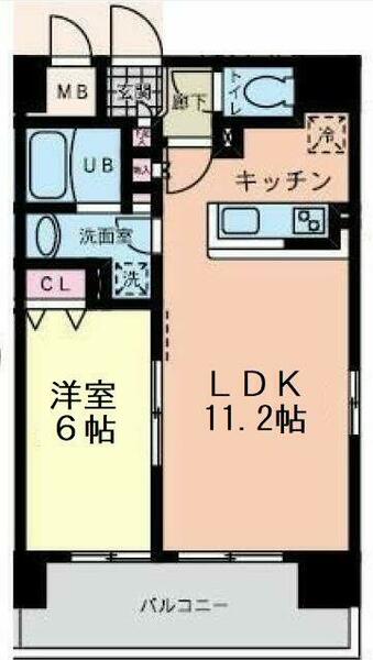 東ビル 903｜千葉県千葉市中央区市場町(賃貸マンション1LDK・9階・43.80㎡)の写真 その2
