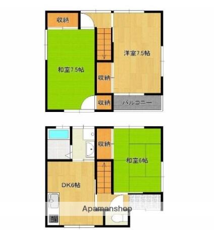 長堀中村住宅 B｜愛媛県宇和島市長堀３丁目(賃貸一戸建3DK・--・71.00㎡)の写真 その2