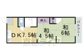 京都市西京区御陵北山町 2階建 築36年のイメージ