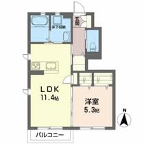 シャーメゾン原Ｃ 101 ｜ 宮城県名取市田高字原（賃貸アパート1LDK・1階・43.33㎡） その2