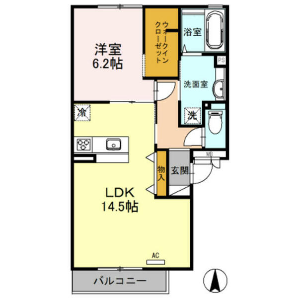 大阪府守口市八雲西町４丁目(賃貸アパート1LDK・2階・53.91㎡)の写真 その2