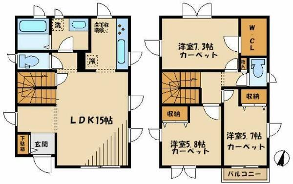 ★戸建てタイプの３ＬＤＫ★