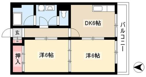 同じ建物の物件間取り写真 - ID:223031477542