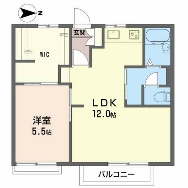 メゾンドグレープ　Ａ棟 A0202｜鳥取県鳥取市江津(賃貸アパート1LDK・2階・42.60㎡)の写真 その2