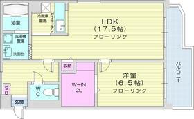 北海道札幌市中央区南十一条西７丁目（賃貸マンション1LDK・6階・56.64㎡） その2