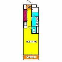 ドリーミー静 205 ｜ 埼玉県川越市岸町２丁目（賃貸マンション1R・2階・26.00㎡） その2