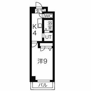 Ｐｒｉｎｔｅｍｐｓ（プランタン） 107｜岐阜県岐阜市折立(賃貸マンション1K・1階・30.90㎡)の写真 その2