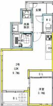 熊本県熊本市中央区国府３丁目（賃貸アパート1LDK・3階・33.45㎡） その2