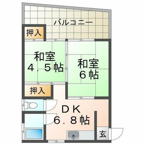 堀松マンションの間取り