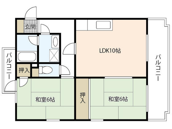 広島県広島市西区庚午中１丁目(賃貸マンション2LDK・1階・55.04㎡)の写真 その2