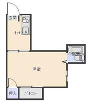 ジュネス北駅 402 ｜ 群馬県高崎市大橋町（賃貸マンション1K・4階・15.48㎡） その2