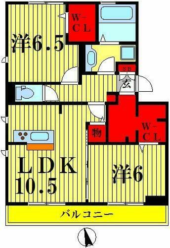 同じ建物の物件間取り写真 - ID:212041636407