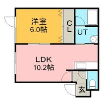 イールドＮ２２ 0203 ｜ 北海道札幌市東区北二十二条東７丁目（賃貸アパート1LDK・2階・37.64㎡） その2