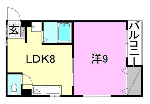 ニュークリアス 306｜愛媛県松山市正円寺３丁目(賃貸マンション1LDK・3階・34.78㎡)の写真 その2