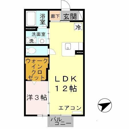 和歌山県和歌山市善明寺(賃貸アパート1LDK・2階・37.53㎡)の写真 その2