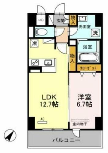 同じ建物の物件間取り写真 - ID:211045774282