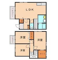 ケイティハイツＡ  ｜ 福岡県宗像市土穴１丁目（賃貸テラスハウス3LDK・--・76.18㎡） その2