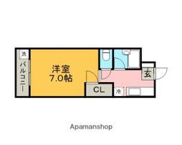 パジオン櫛原 307 ｜ 福岡県久留米市櫛原町（賃貸マンション1K・3階・22.40㎡） その2