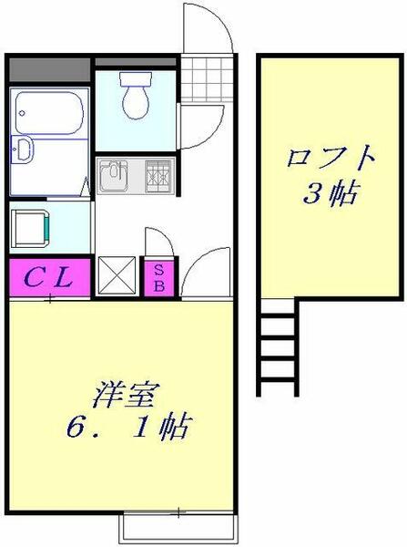 埼玉県八潮市八潮８丁目(賃貸アパート1K・2階・20.20㎡)の写真 その2