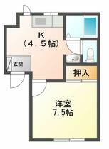 セ・グリッシーヌⅡ 101 ｜ 青森県八戸市城下４丁目（賃貸アパート1K・1階・29.50㎡） その2
