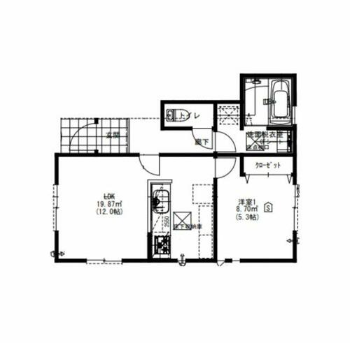 京都府南丹市園部町新町（一戸建）の賃貸物件の間取り